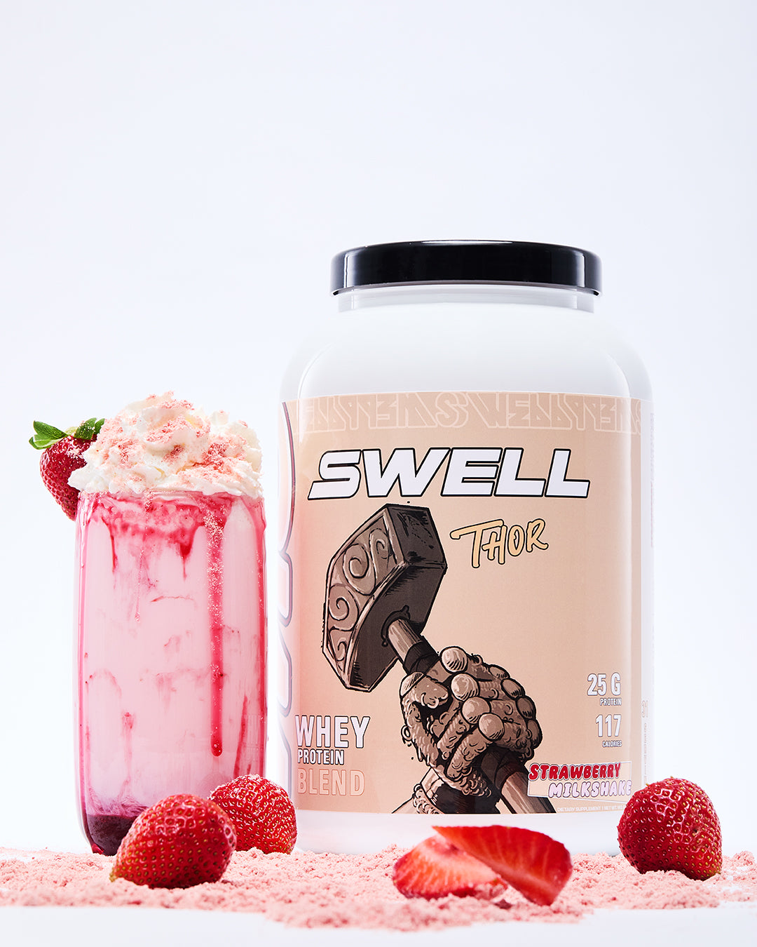 THOR Whey Protein Blend - 961g - Strawberry Milkshake