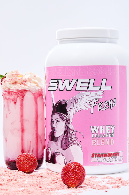 FREYA Whey and Collagen Blend 961g - Strawberry Milkshake